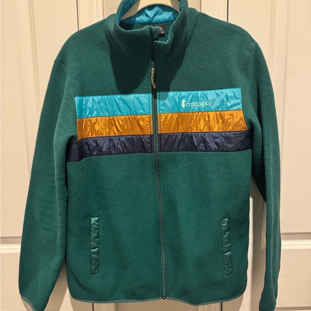 cotopaxi Teal and Aqua Lined Fleece Jacket